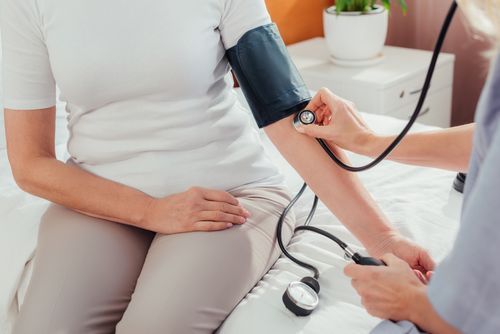 628b9547e5af273ca41d9240 VistaCreate 167655556 stock photo nurse measuring blood pressure to p 500